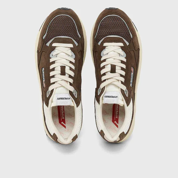 Autry Hyperway Low Suede Mesh Bruin, foto 4 van 4
