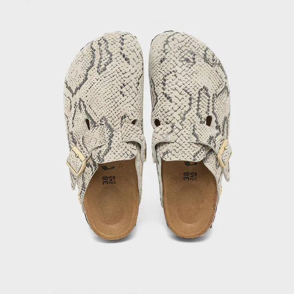 Birkenstock Boston Print Leve (Narrow) "Snakeskin" Grijs, foto 4 van 4