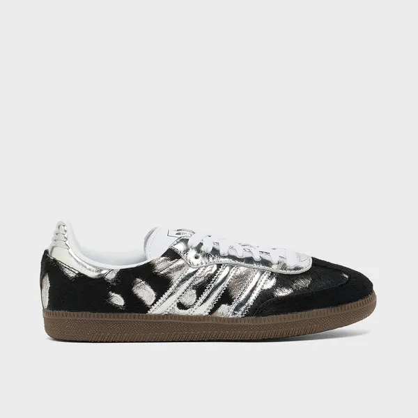 adidas Samba Black Ponyhair Silver Metallic, foto 3 van 5