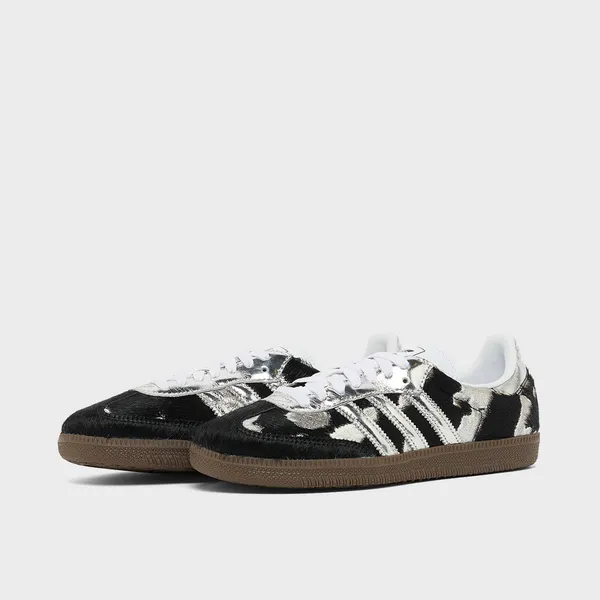 adidas Samba Black Ponyhair Silver Metallic, foto 2 van 5