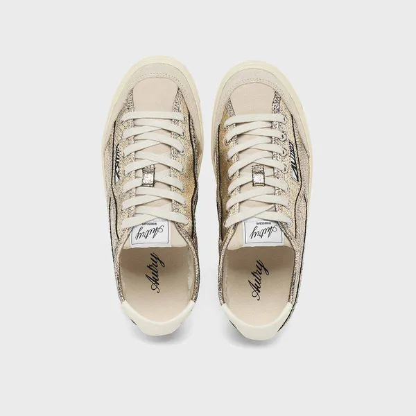Autry Windscape Low Cracked Laminated Leather Goud, foto 4 van 4