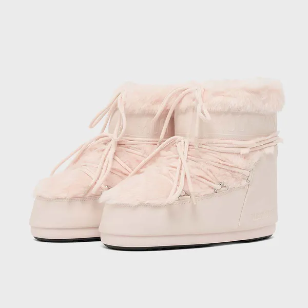 Moon Boot Icon Low Faux Fur Roze, vergelijk prijzen bij 1 winkel