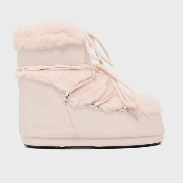 Moon Boot Icon Low Faux Fur Roze, foto 2 van 4