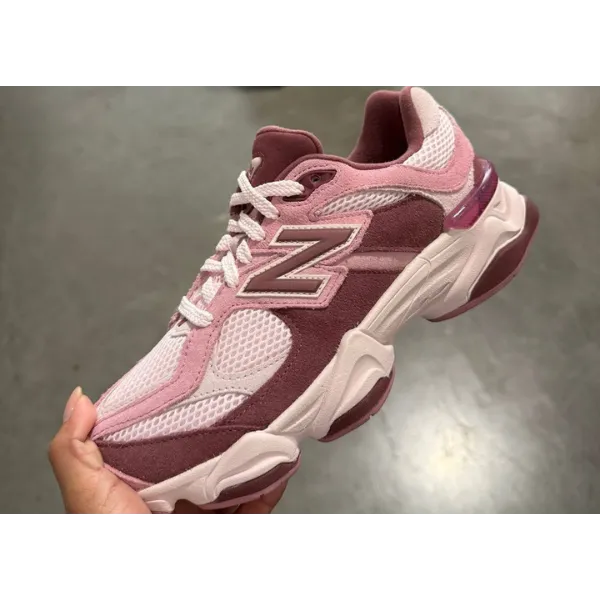 New Balance 9060 Pink Granite Washed Burgundy (GS), foto 2 van 2