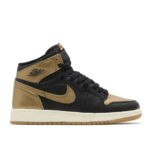 Jordan 1 Retro High OG Black Metallic Gold (GS), vergelijk prijzen bij 1 winkel