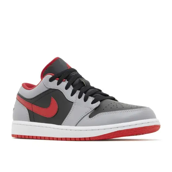Jordan 1 Low Black Light Smoke Grey Gym Red, foto 3 van 5
