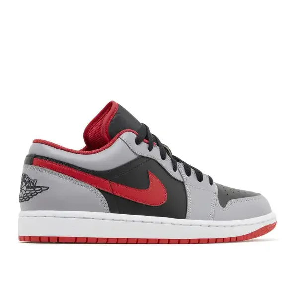 Jordan 1 Low Black Light Smoke Grey Gym Red, foto 4 van 5