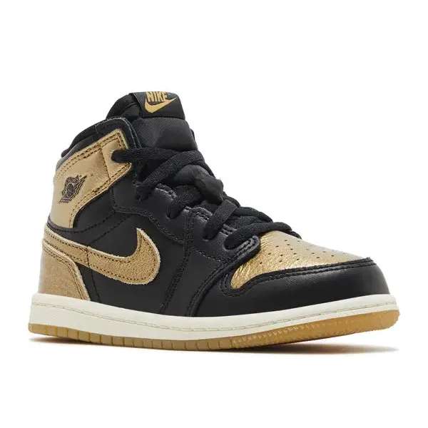 Jordan 1 Retro High OG Black Metallic Gold (TD), foto 2 van 4