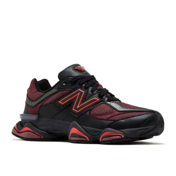 New Balance 9060 Black Washed Burgundy, foto 3 van 5