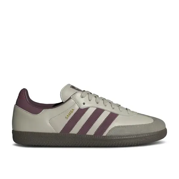 adidas Samba OG Putty Grey Maroon, foto 2 van 2