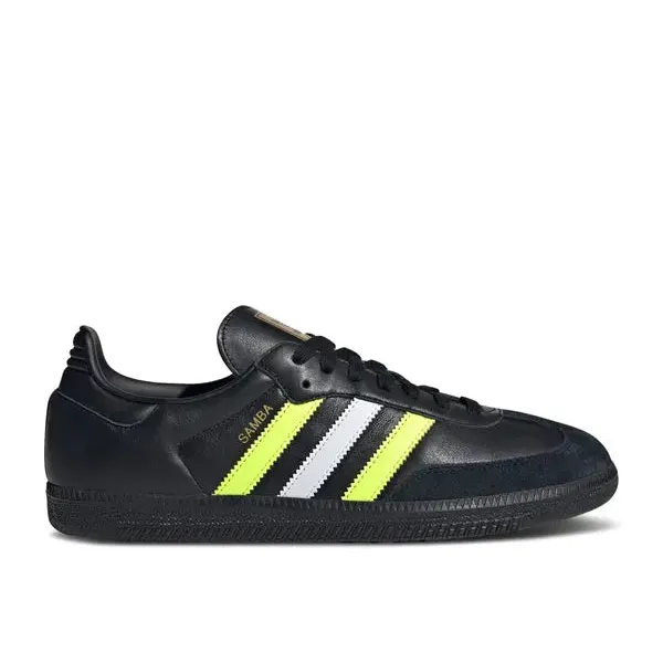 adidas Samba OG Core Black Solar Yellow, foto 2 van 2