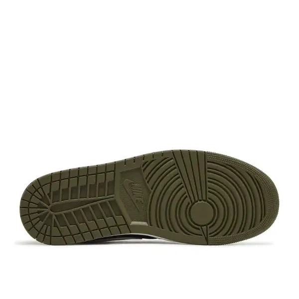 Jordan 1 Mid Black White Olive, foto 5 van 5