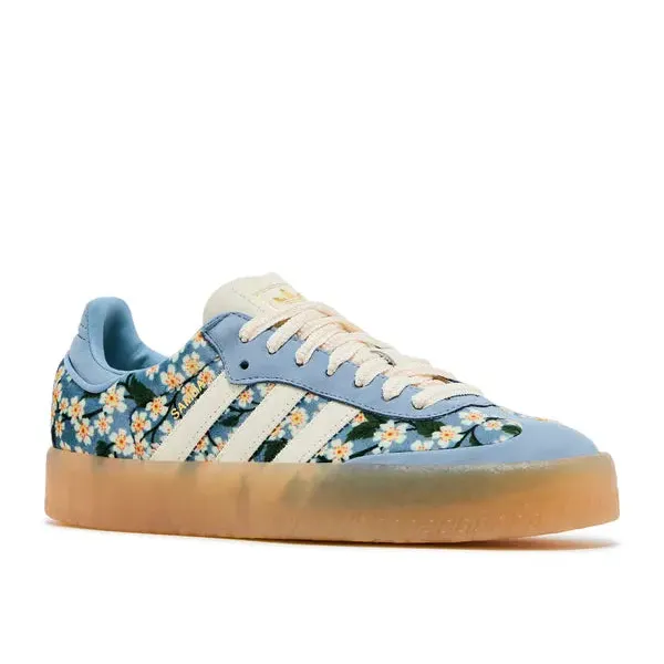 adidas Sambae Liberty London Floral Embroidery Blue Cream White, foto 3 van 5