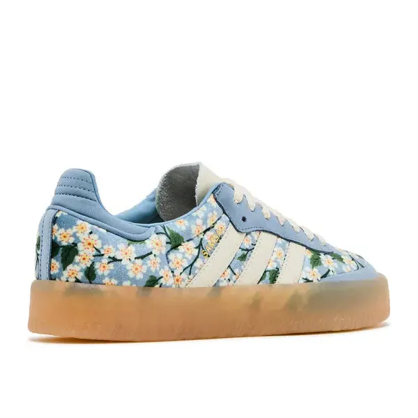 adidas Sambae Liberty London Floral Embroidery Blue Cream White, foto 4 van 5