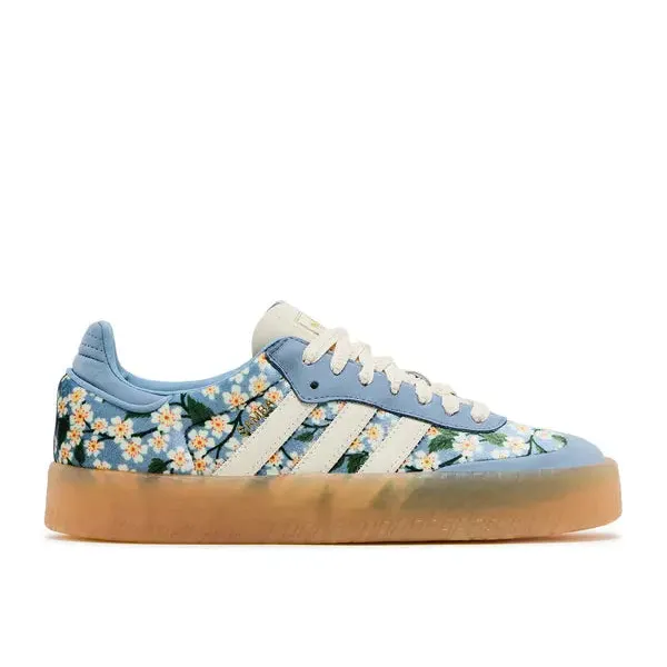 adidas Sambae Liberty London Floral Embroidery Blue Cream White, foto 2 van 5