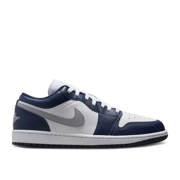 Jordan 1 Low Wolf Grey Midnight Navy, foto 2 van 2