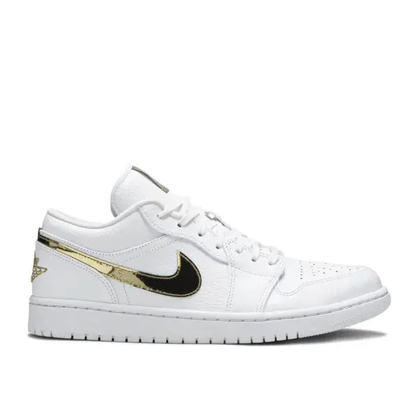 Jordan 1 Low White Metallic Gold, foto 2 van 2