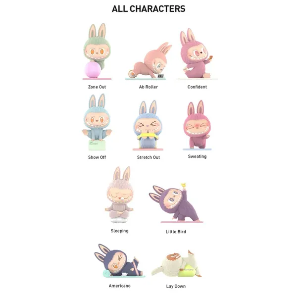 Unknown Pop Mart Labubu The Monsters Lazy Yoga Series Blind Box, foto 2 van 3