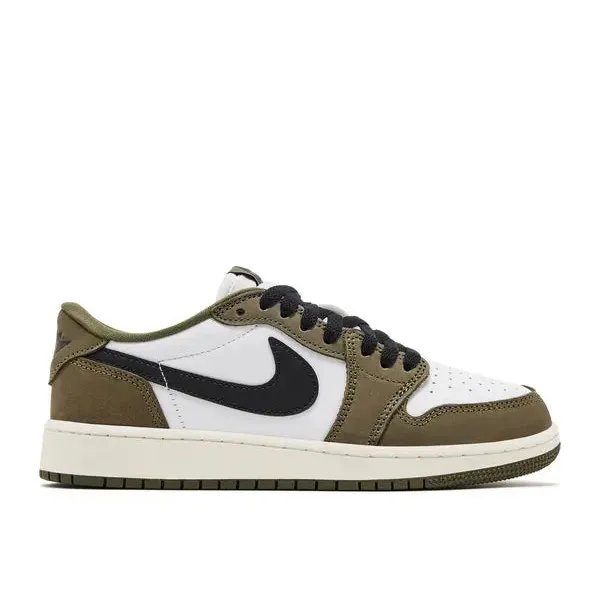 Jordan 1 Retro Low OG Medium Olive (GS), vergelijk prijzen bij 1 winkel