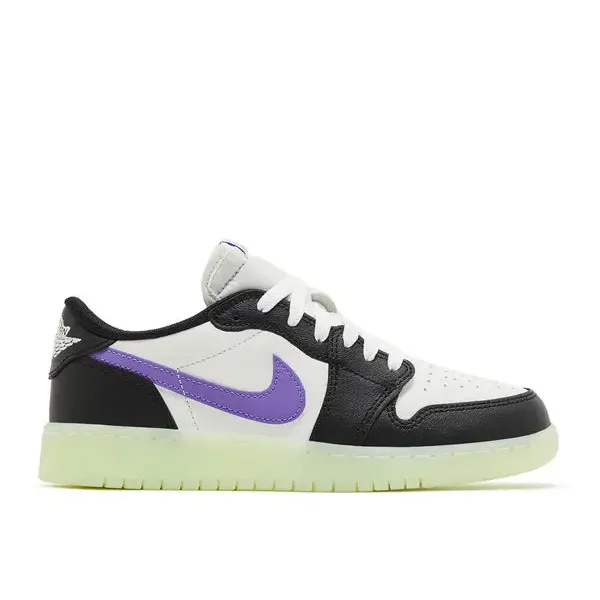 Jordan 1 Retro Low OG Black Raspberry (GS), vergelijk prijzen bij 1 winkel