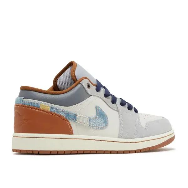 Jordan 1 Low SE Phantom Repaired Denim Swoosh, foto 4 van 5