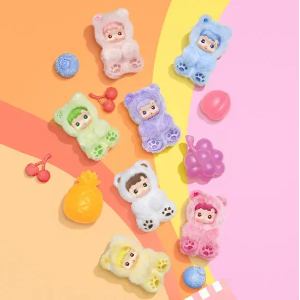 Unknown Pop Mart Hacipupu Gummy Bear Case (6 Blind Box), foto 3 van 4