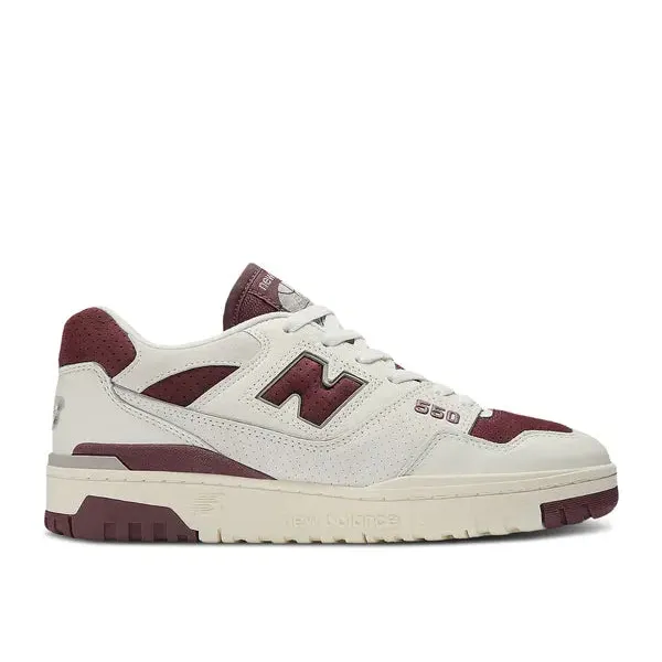New Balance 550 Sea Salt Classic Crimson, foto 2 van 2