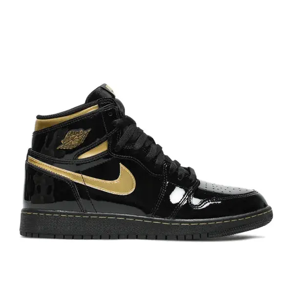 Jordan 1 Retro High Black Metallic Gold (2020), foto 2 van 2