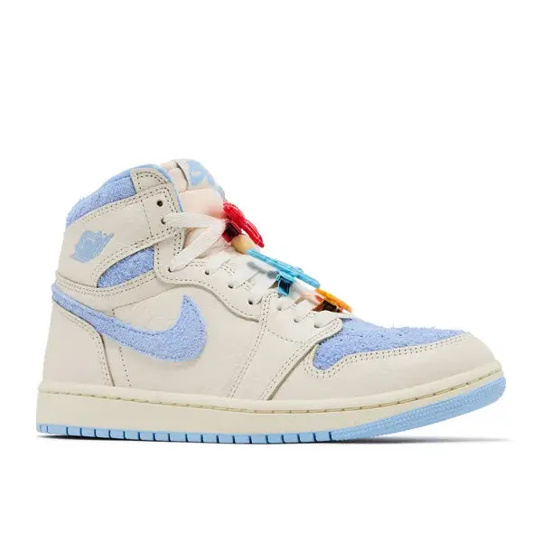 Air Jordan 1 High Pale Ivory Psychic Blue, foto 2 van 4