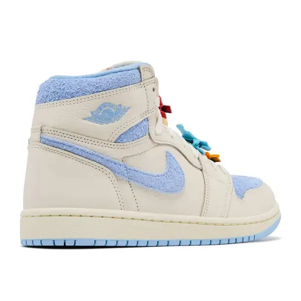 Air Jordan 1 High Pale Ivory Psychic Blue, foto 3 van 4