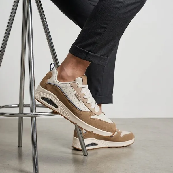 Skechers Uno Stacre 2.0 Beige, vergelijk prijzen bij 1 winkel
