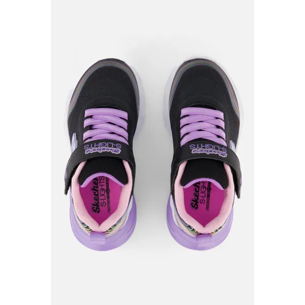 Skechers S-Lights Cosmic Glow Zwart, foto 4 van 5
