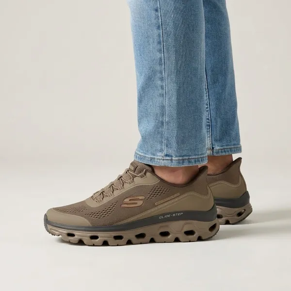 Skechers Slip-Ins Glide-Step Sol Taupe, vergelijk prijzen bij 1 winkel
