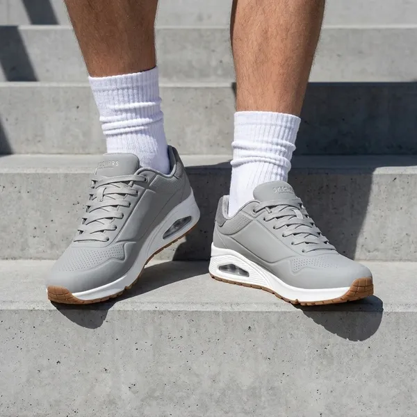 Skechers Uno Suited On Air Grijs, vergelijk prijzen bij 1 winkel