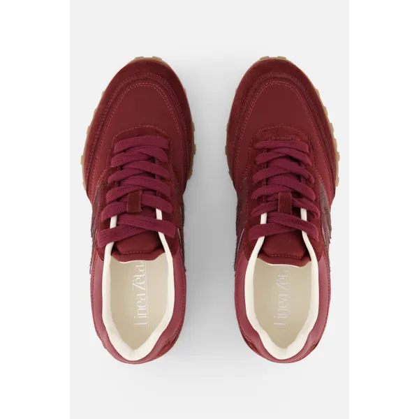 Linea Zeta Sneakers Bordeaux, foto 4 van 5