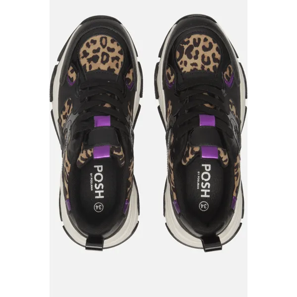 POSH by Poelman Gigi Leopard Zwart, foto 4 van 5