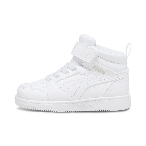 Puma Rebound V6 Mid Grijs Kids, vergelijk prijzen bij 1 winkel
