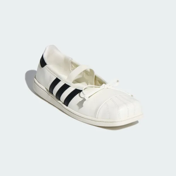 adidas Jennie Superstar SQ Balletschoenen Off White/Core Black/Core White, foto 4 van 4