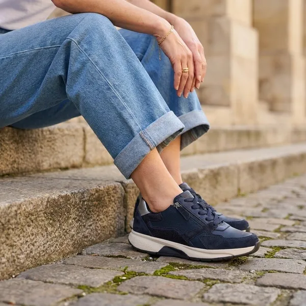 Gabor Rollingsoft Blauw Suede, vergelijk prijzen bij 1 winkel