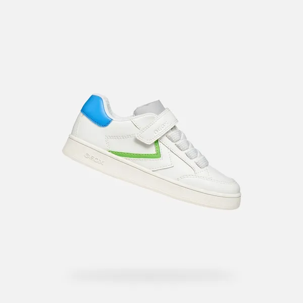 Geox Eclyper Tieners Wit/Lichtgroen, vergelijk prijzen bij 1 winkel