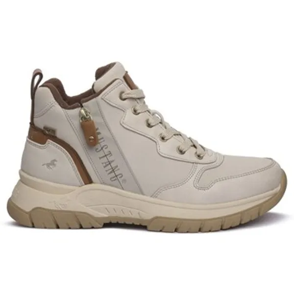 Mustang Hoge Sneakers Beige, vergelijk prijzen bij 1 winkel