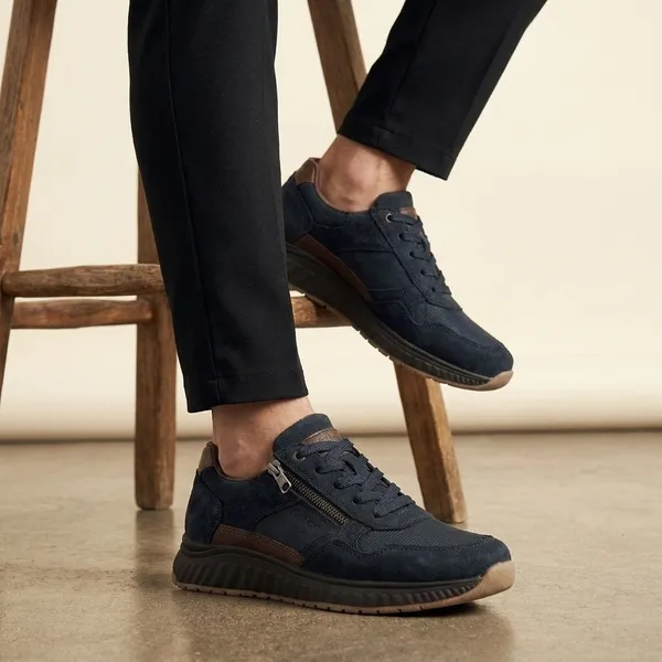Rieker Blauw Suède, vergelijk prijzen bij 1 winkel