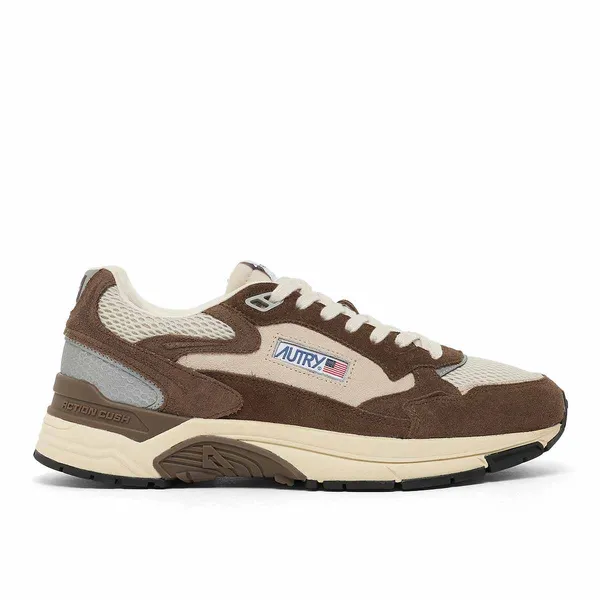 Autry Hyperway Low Suede Mesh Bruin, foto 2 van 4
