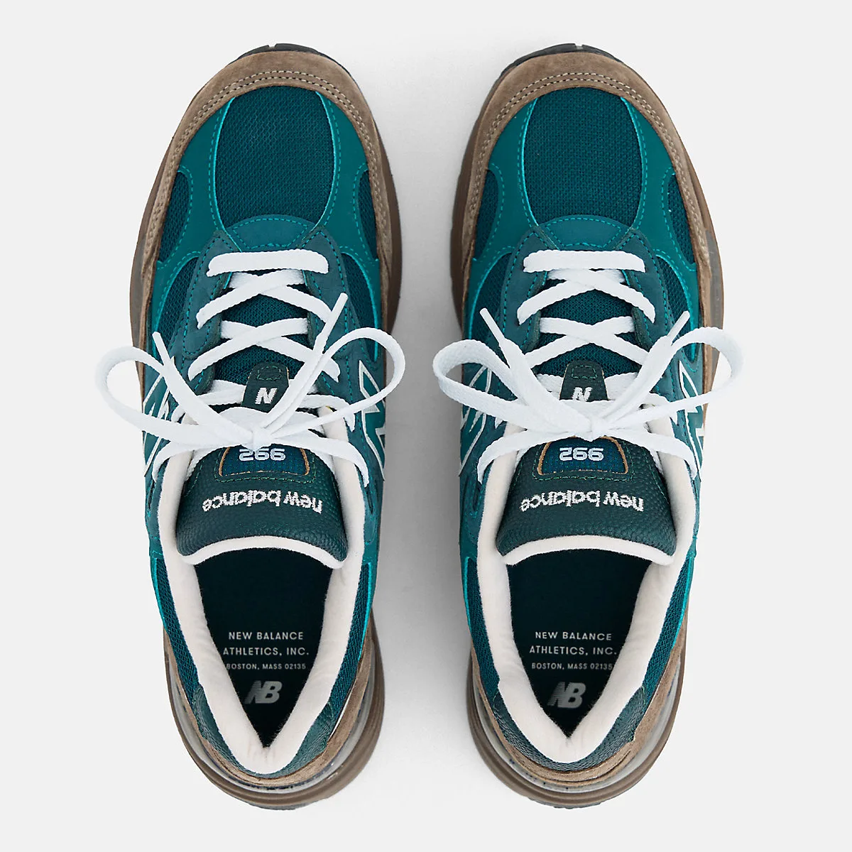 New Balance 992 Made in USA Medusa Green/Cortado/Thunder Brown, foto 3