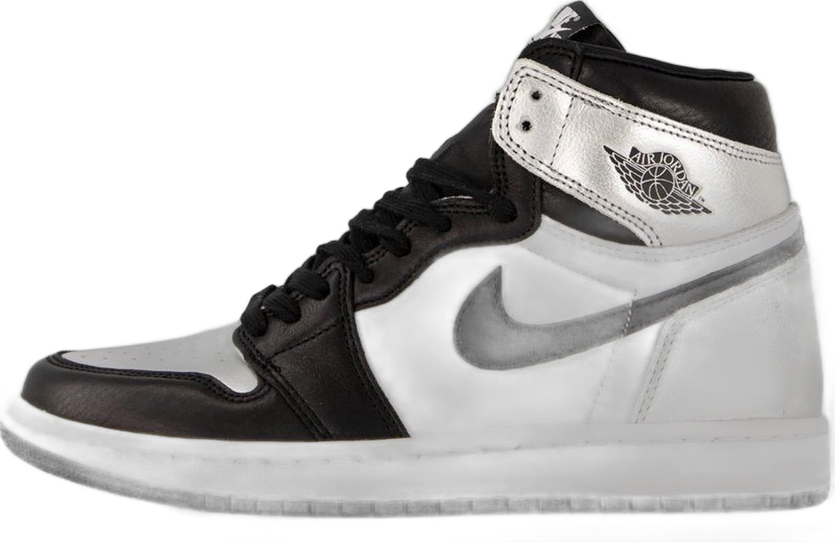 Nike Air Jordan 1 High OG Black/Black Metallic-Silver
